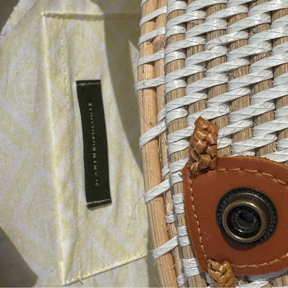 Anthropologie Wicker Purse - Picture 7 of 10
